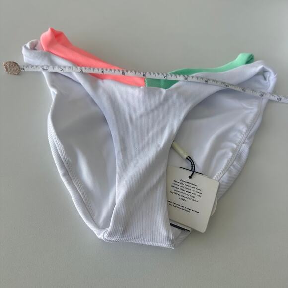 NWT Peixoto White Jolie Cut-Out V-Front Swim Bikini Bottom Size S 22206F-SMTRB - Picture 7 of 8